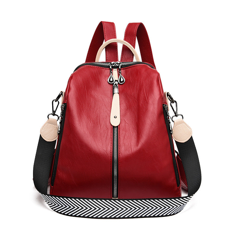 Women’s Soft Leather Multi-Strap Backpack