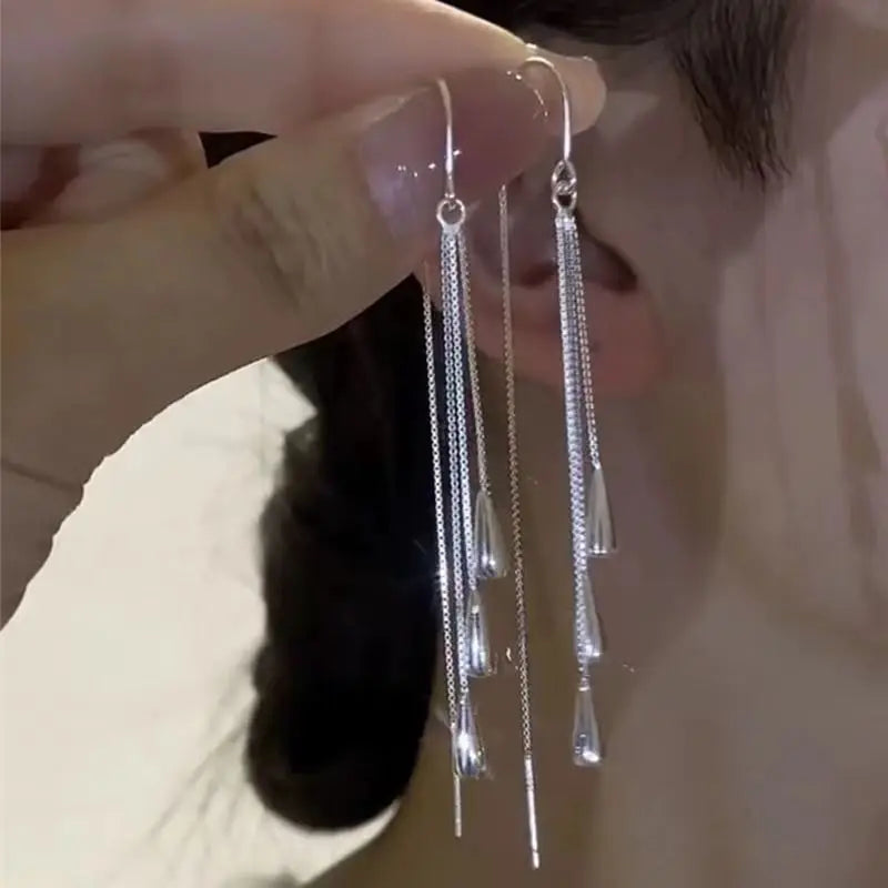 Angel Eye Tulip Petal Hoop Earrings – Gold Plated Rhinestone Inlay | Women’s Party Jewelry