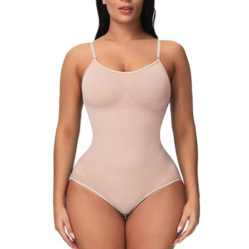 Butt Lift Elastic Bodysuits for Women Tummy Control Shapewear Belly Trimmer Sculpting Body Shaper Compression Slimming Tank Tops