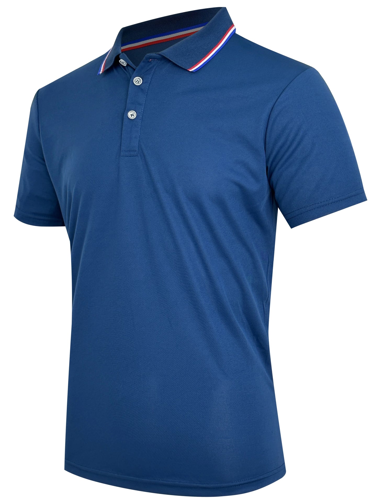 Men’s Solid Color Polo Shirt – Short Sleeve Business Casual Polo Collar Top | Summer Half-Sleeve T-Shirt