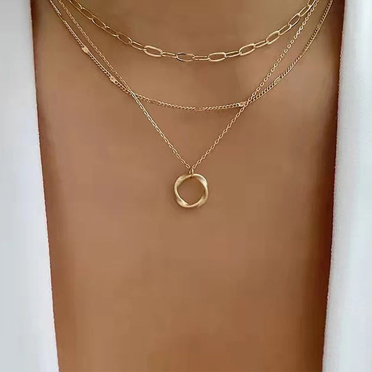 Multi-Layered Chain Necklace for Women