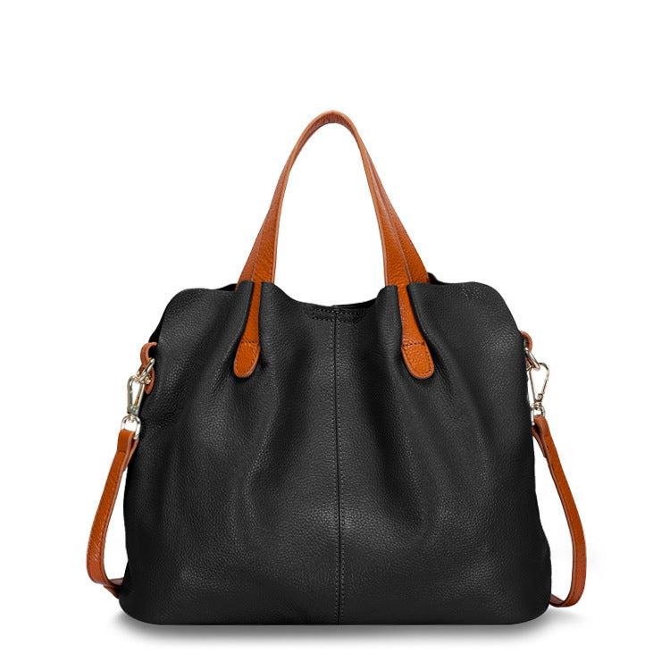 Women's Soft Cowhide Leather Tote & Shoulder Bag
