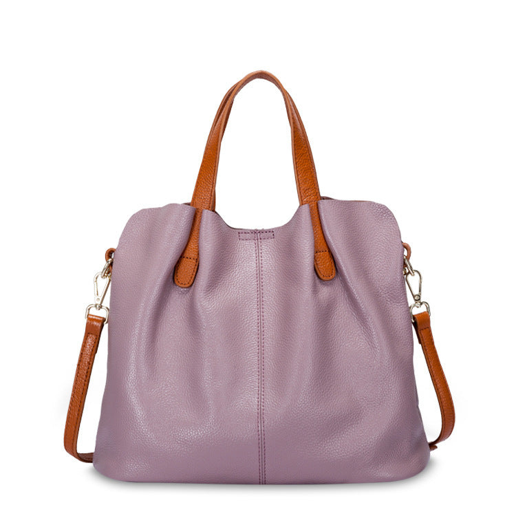 Women's Soft Cowhide Leather Tote & Shoulder Bag