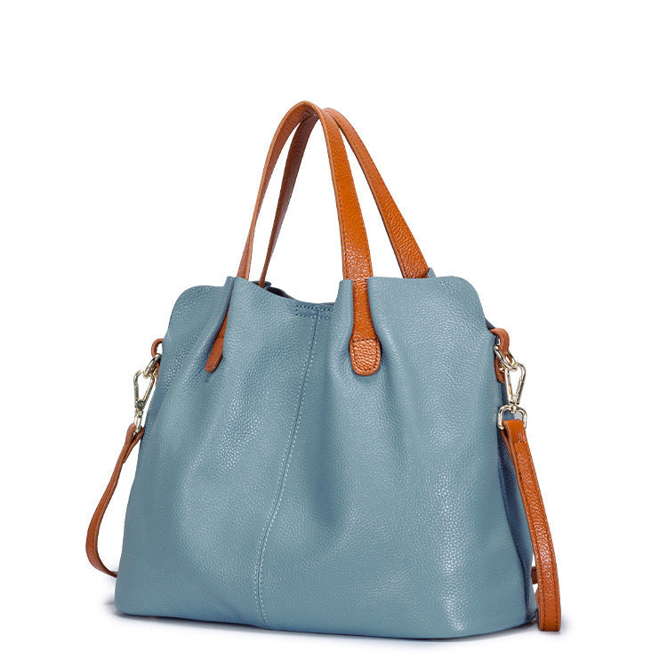 Women's Soft Cowhide Leather Tote & Shoulder Bag