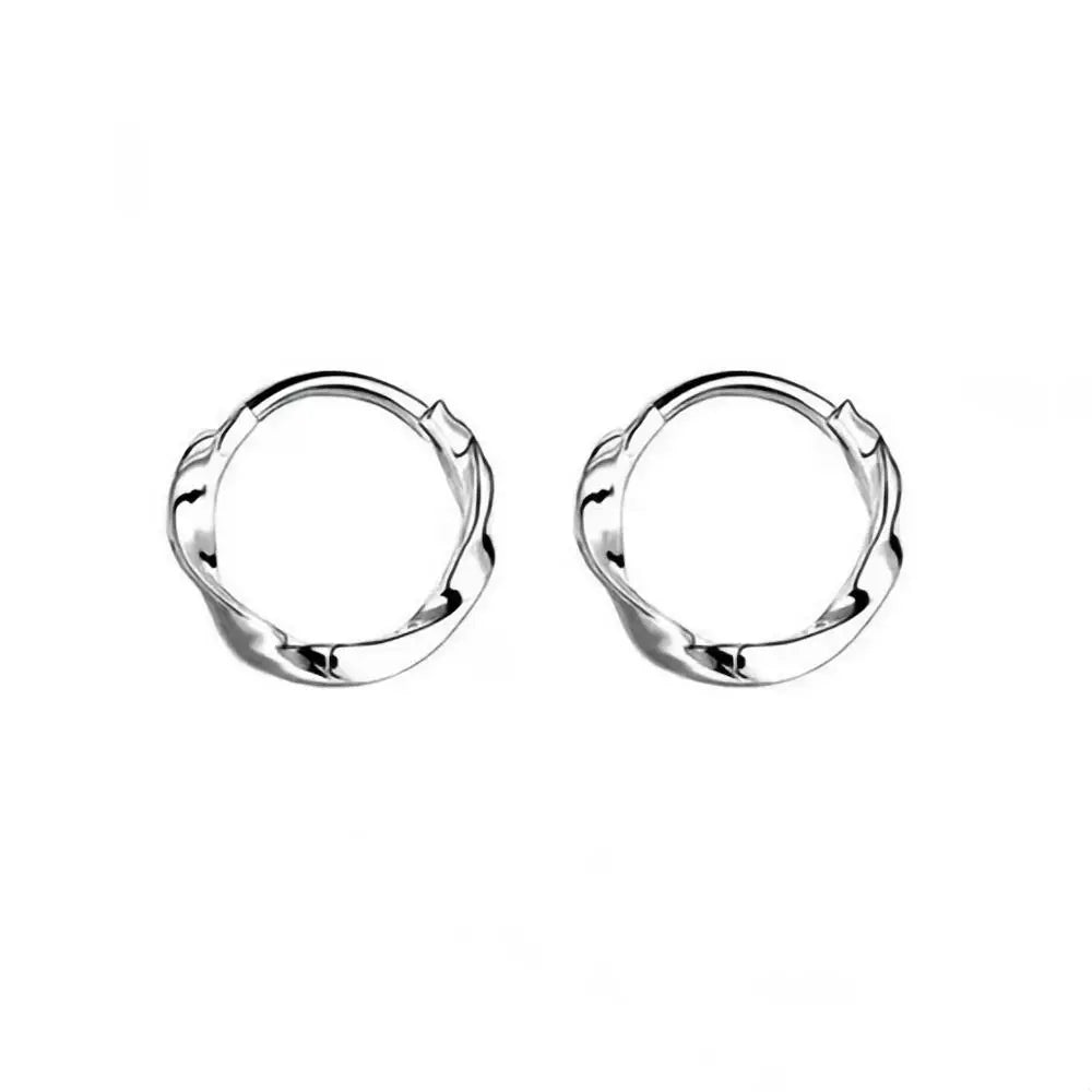 Mariasz Minimalist Gold Circle Hoop Earrings – Trendy Plated Jewelry for Women, Classic Everyday Style