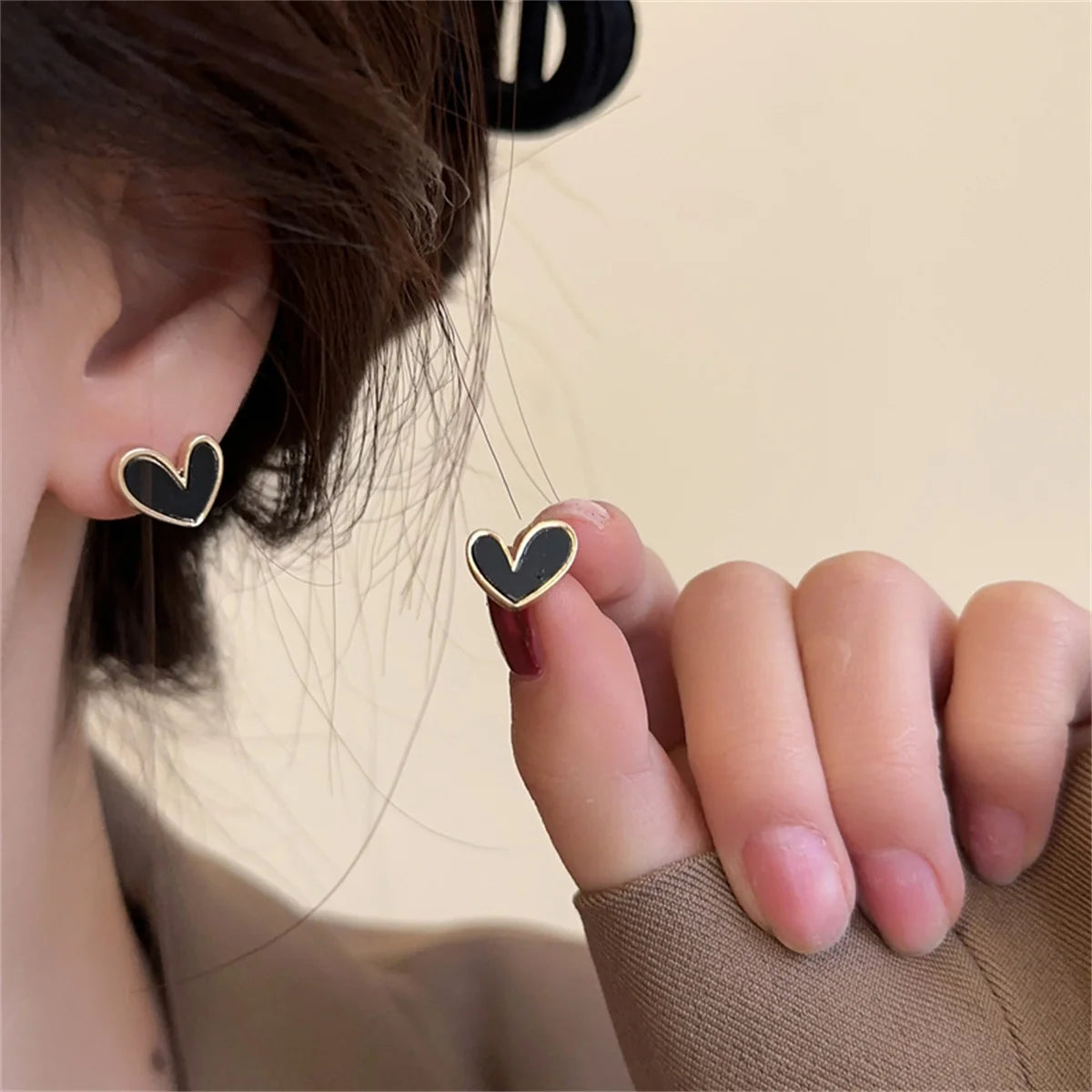 Sweetheart Stud Earrings