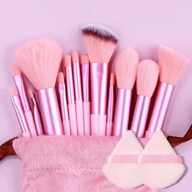 Professional Soft Makeup Brush Set – Fluffy Foundation, Powder & Eyeshadow Kabuki Brushes | Full Cosmetic Blending Kit