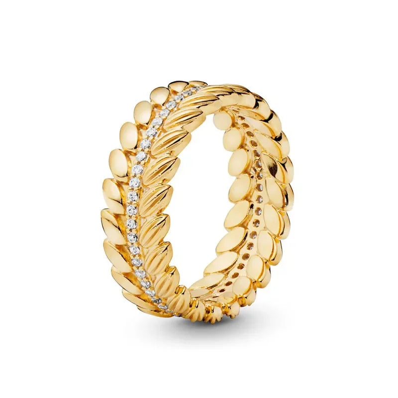 925 Sterling Silver Gold Rings for Women – Classic Luxury Styles | Elegant Shiny Charm Jewelry & Gift Collection