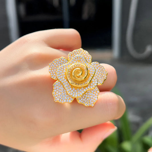 lower ring paved with cubic zirconia – luxury bridal jewelry