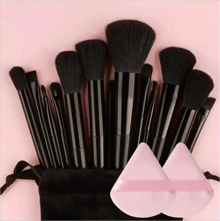 Professional Soft Makeup Brush Set – Fluffy Foundation, Powder & Eyeshadow Kabuki Brushes | Full Cosmetic Blending Kit