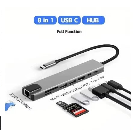 3 in 1 Usb Hub USB C to HDMI-compatible Splitter HUB Type-c to HDMI-compatible USB3.0 Docking Station For Macbook Air Converter