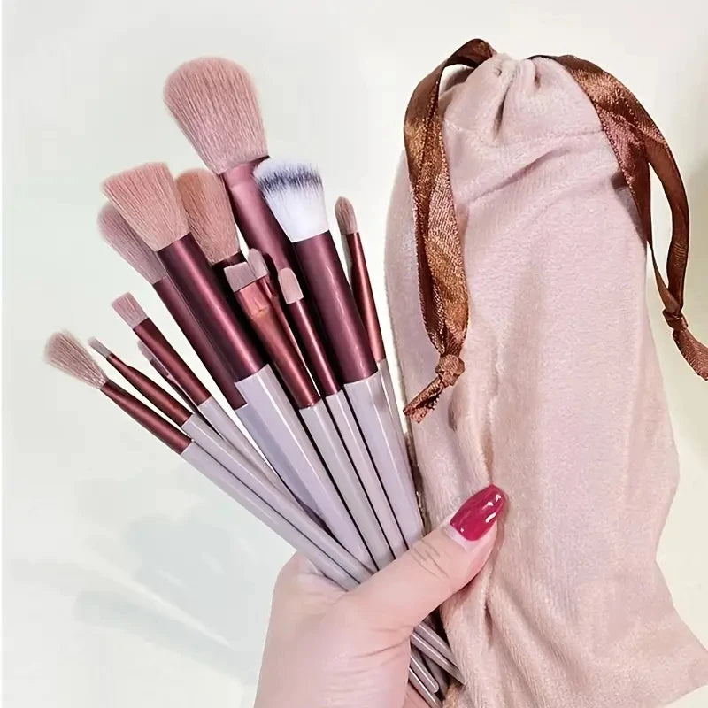Professional Soft Makeup Brush Set – Fluffy Foundation, Powder & Eyeshadow Kabuki Brushes | Full Cosmetic Blending Kit