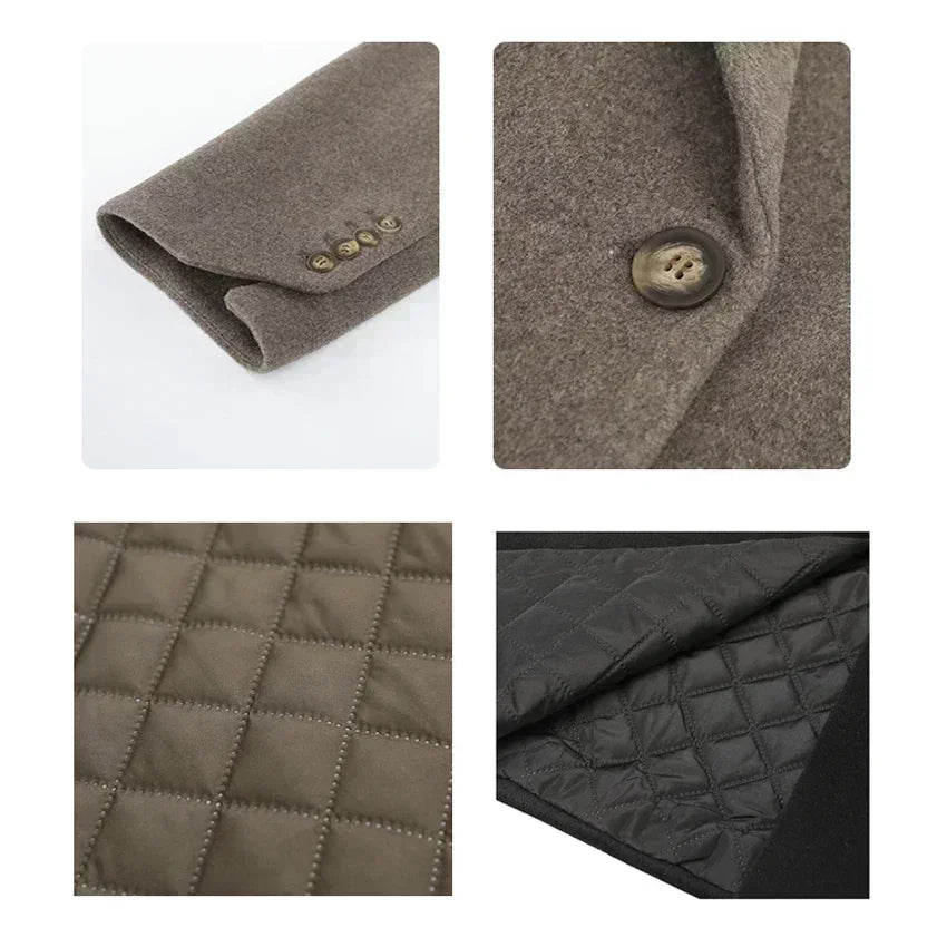 Women’s Wool Blend Long Blazer