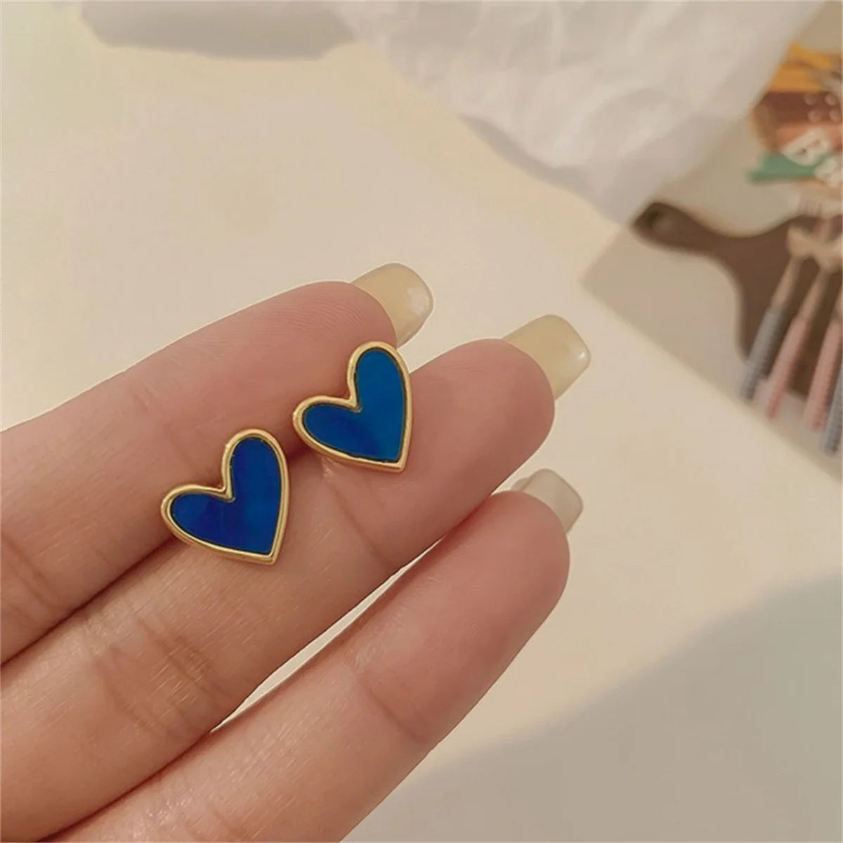 Sweetheart Stud Earrings