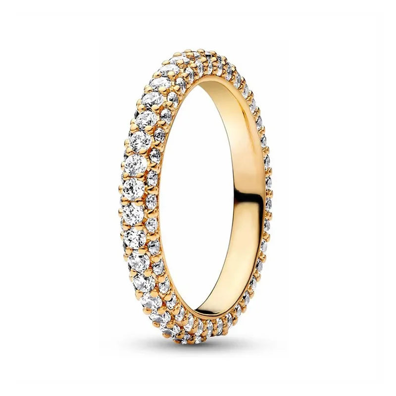 925 Sterling Silver Gold Rings for Women – Classic Luxury Styles | Elegant Shiny Charm Jewelry & Gift Collection