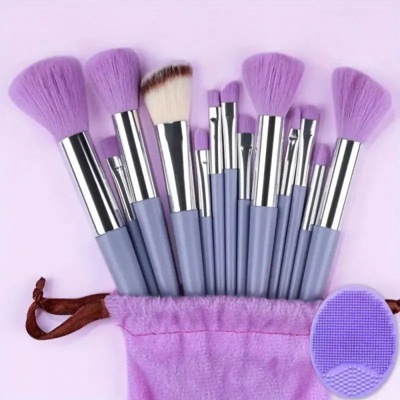Professional Soft Makeup Brush Set – Fluffy Foundation, Powder & Eyeshadow Kabuki Brushes | Full Cosmetic Blending Kit