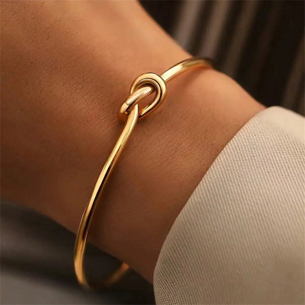 Vintage 18K Gold Plated Chain Bracelet – Unisex Fashion Jewelry for Women & Men | Couple Gift