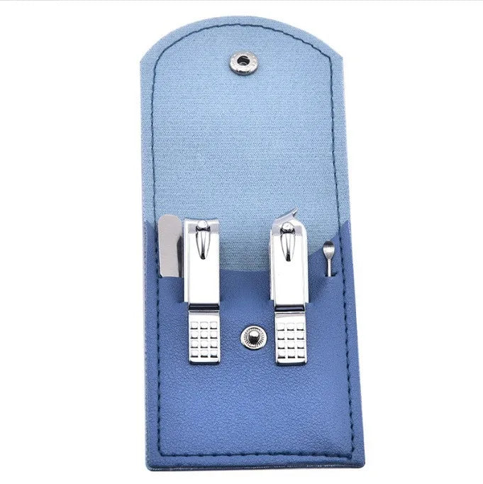 16pcs Professional Nail Clippers and Cuticle Nippers Set With Leather Portable Case Idea Gift,Manicure Set Full Function