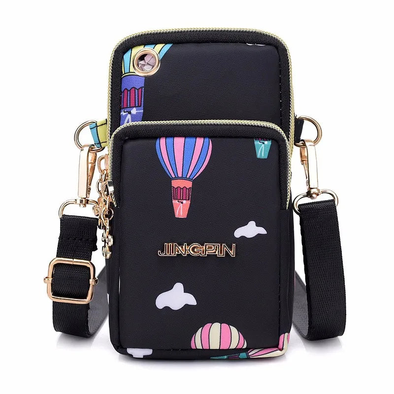 Mobile Phone Bag, WOMEN'S Crossbody Mini Bag, 2024 New Fashion Mom Mommy Coin Bag, Neck Hanging Running Cover