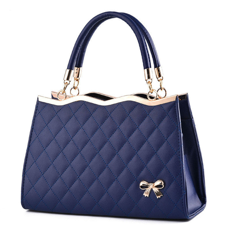 Quilted Shoulder & Handbag with Bow Detail