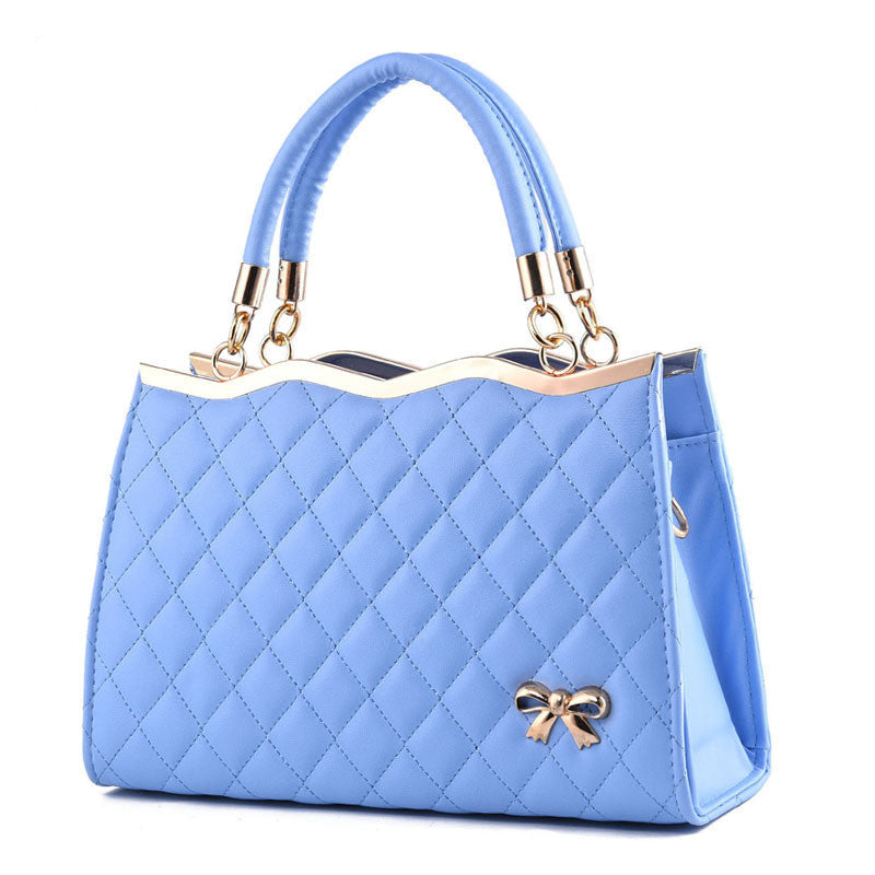 Quilted Shoulder & Handbag with Bow Detail