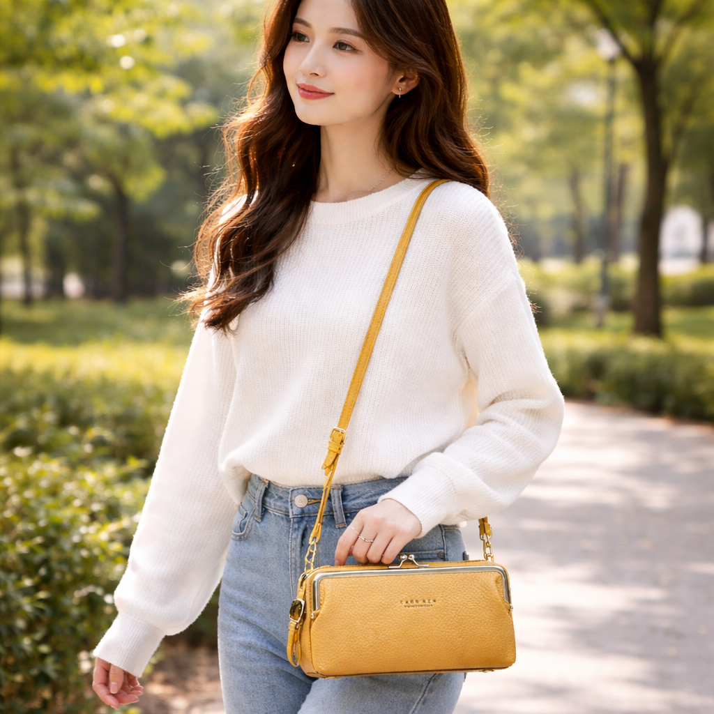 Horizontal Mini Handbag – Crossbody & Clutch for Women