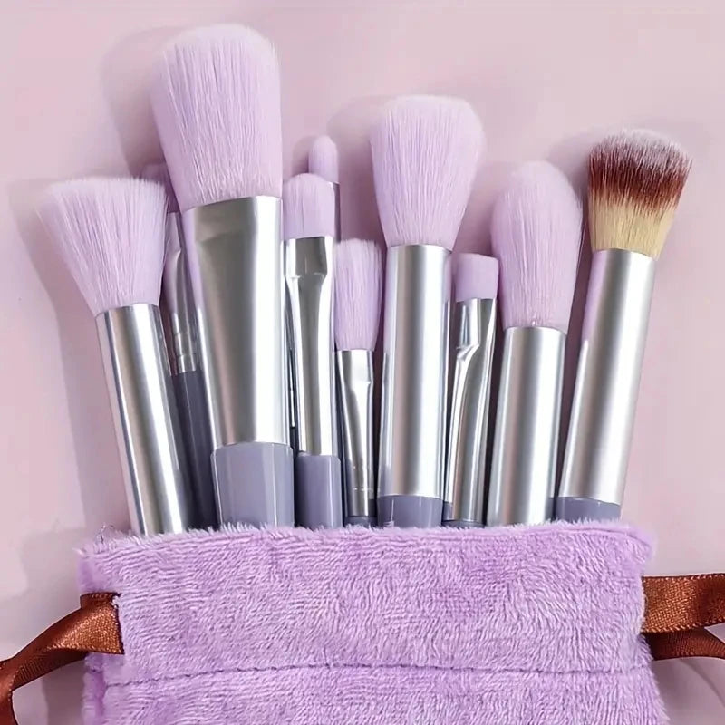 Professional Soft Makeup Brush Set – Fluffy Foundation, Powder & Eyeshadow Kabuki Brushes | Full Cosmetic Blending Kit