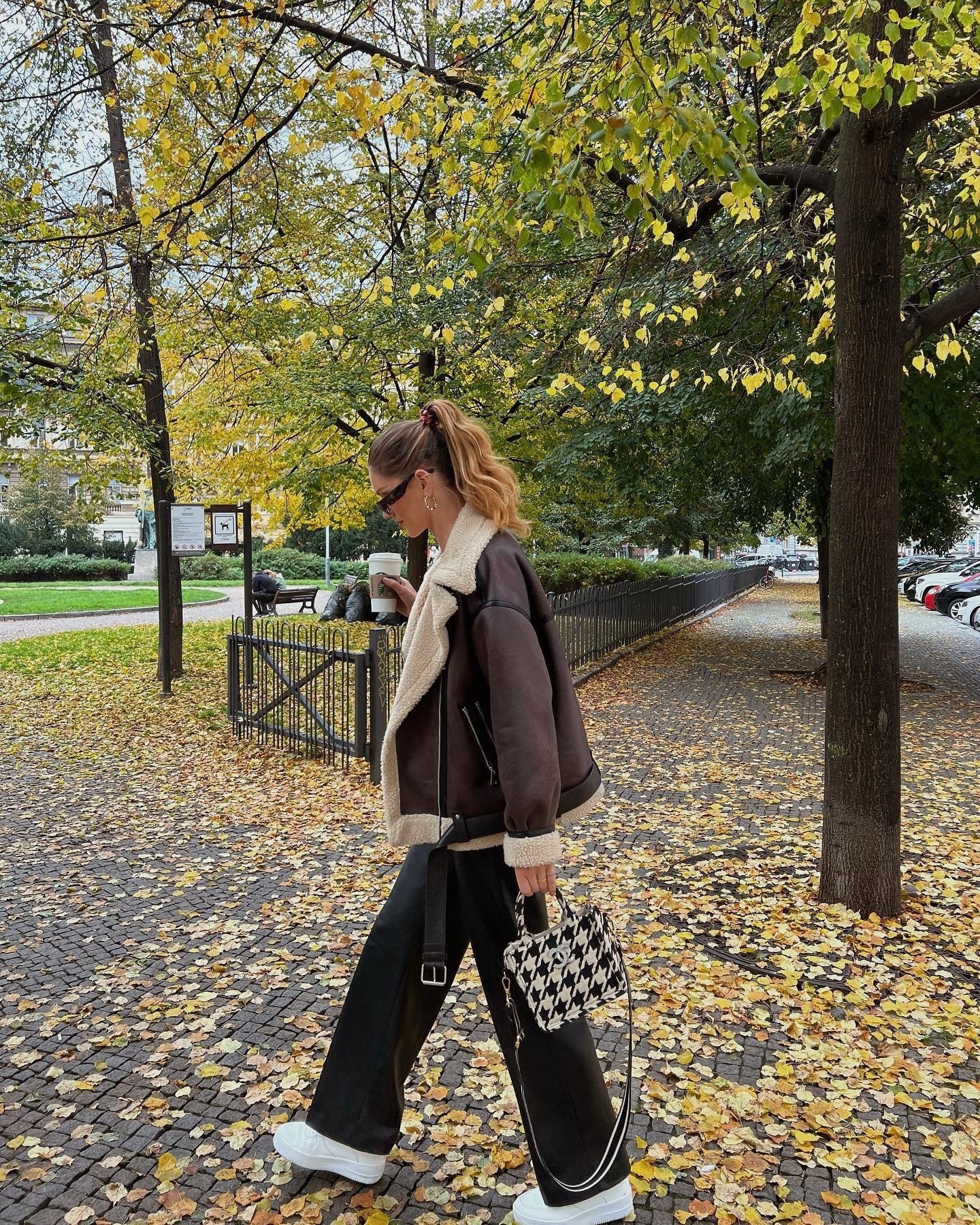 Women’s French Fur-Integrated Multi-Zipper Jacket – Thick Long Sleeve Street Style Outerwear | Dark Brown Polyester Coat