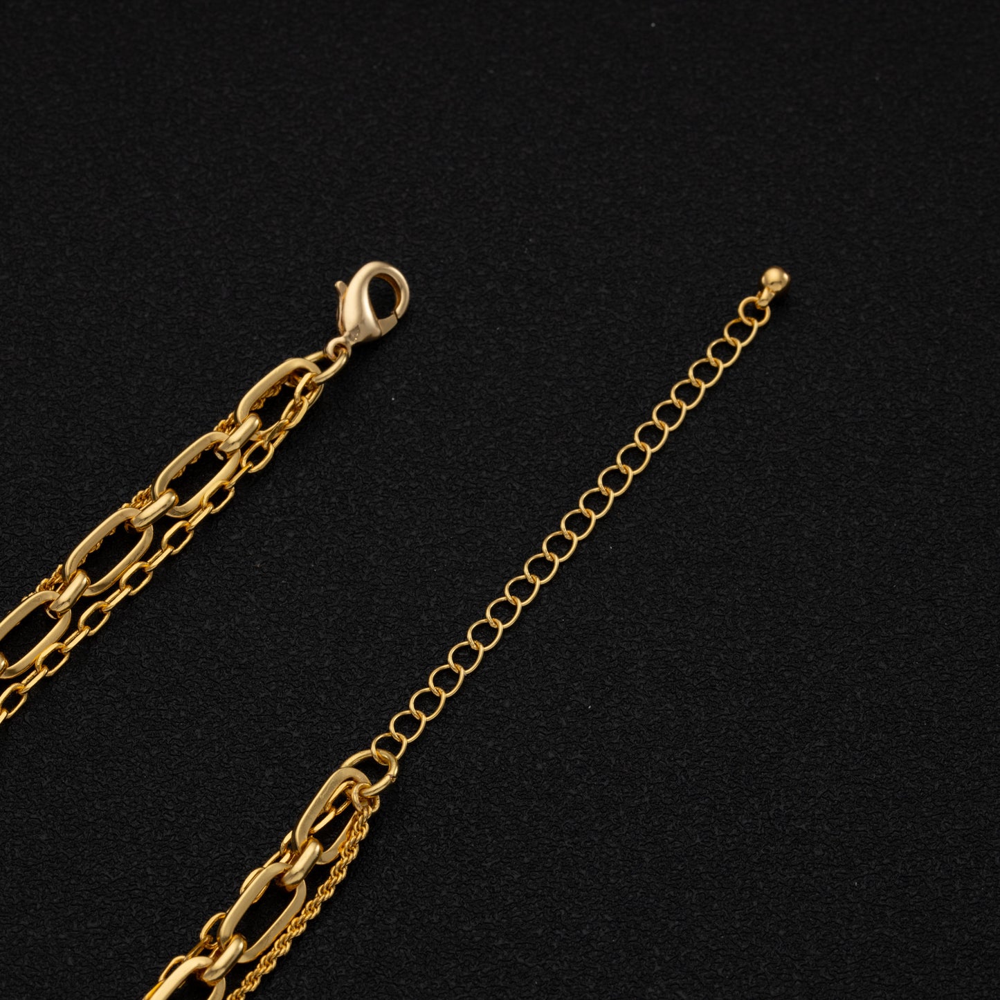 18K Gold Plated Star Pendant Layered Necklace – Vintage-Style
