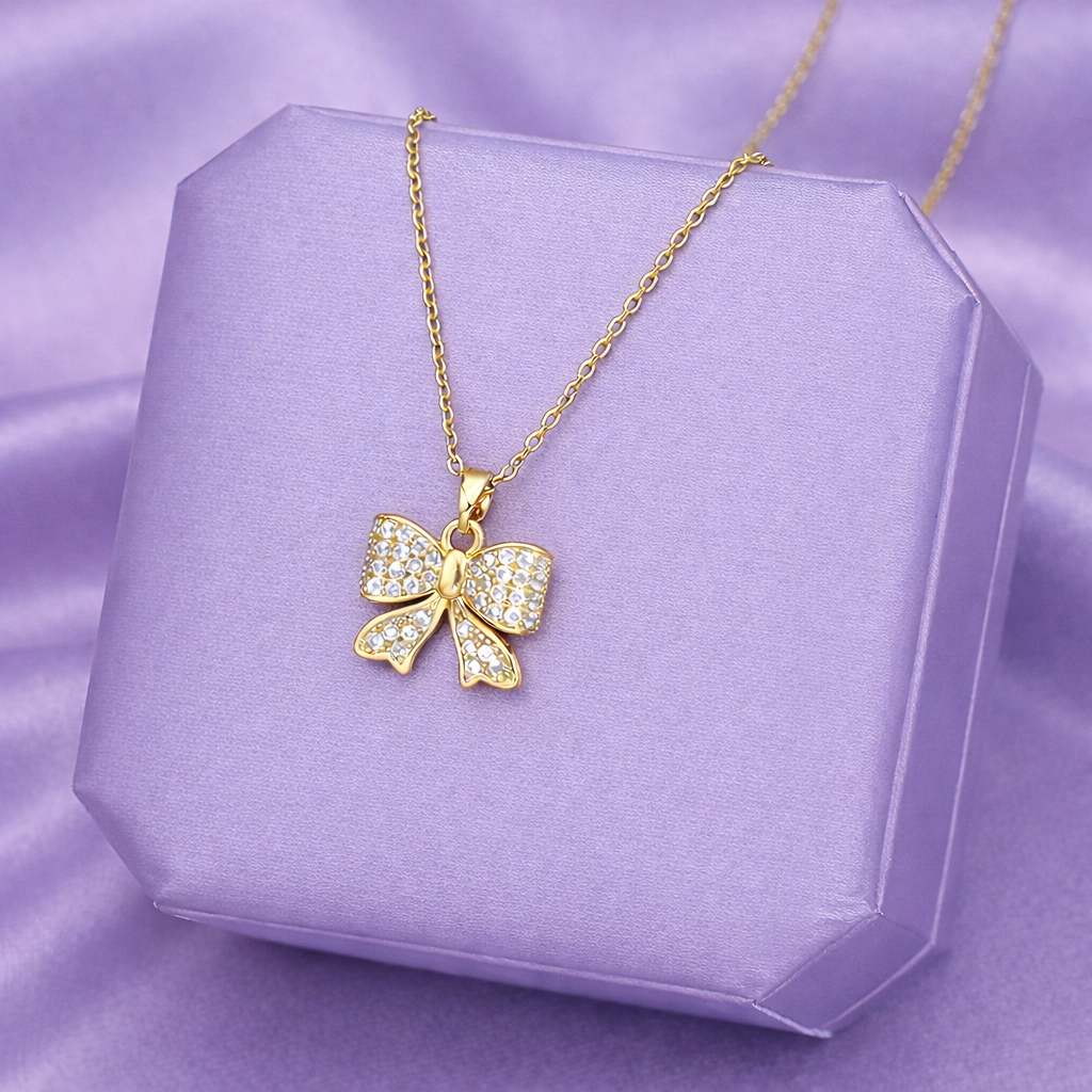Bow Pendant Necklace