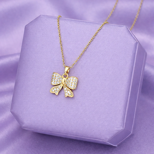 Bow Pendant Necklace