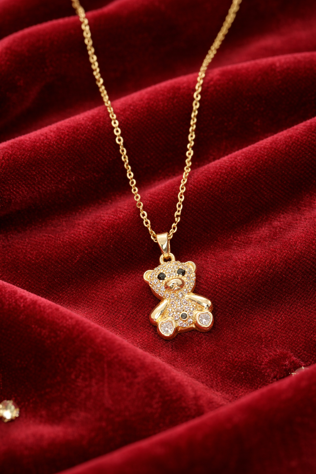 Teddy Bear Pendant Necklace