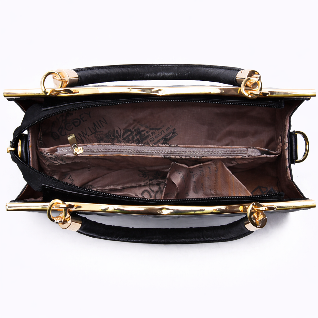 Quilted Shoulder & Handbag with Bow Detail