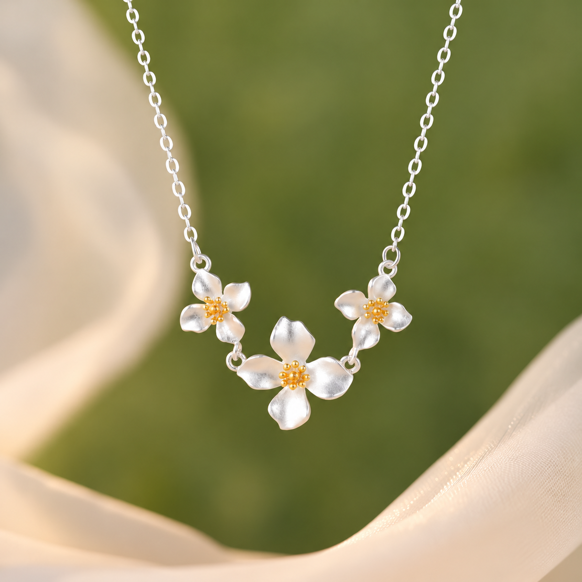 Fleur Trio Necklace