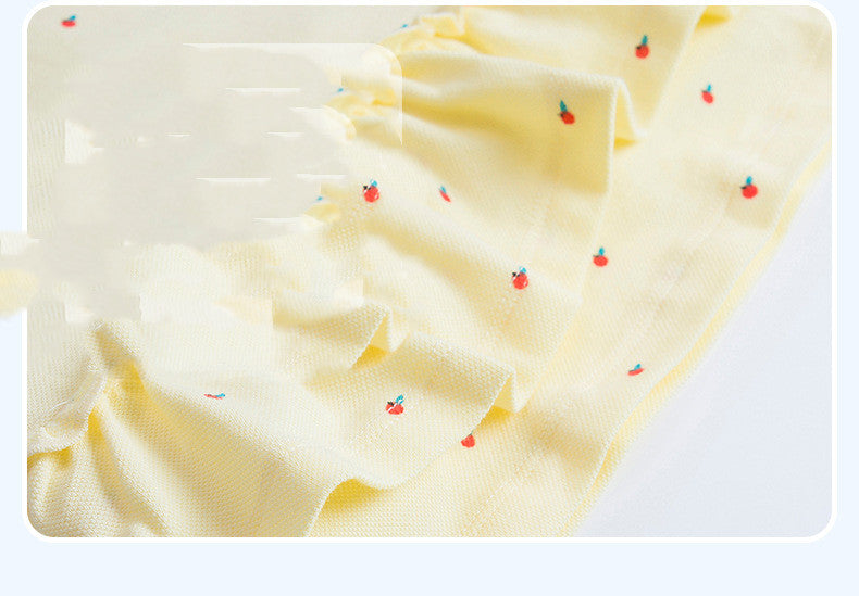 Girls' Cotton Polo Dress – Sleeveless Ruffle Hem Summer Dress