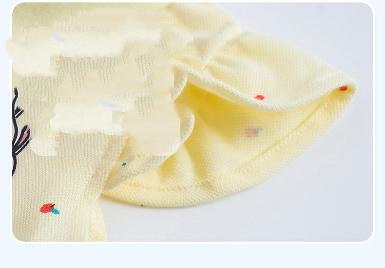 Girls' Cotton Polo Dress – Sleeveless Ruffle Hem Summer Dress