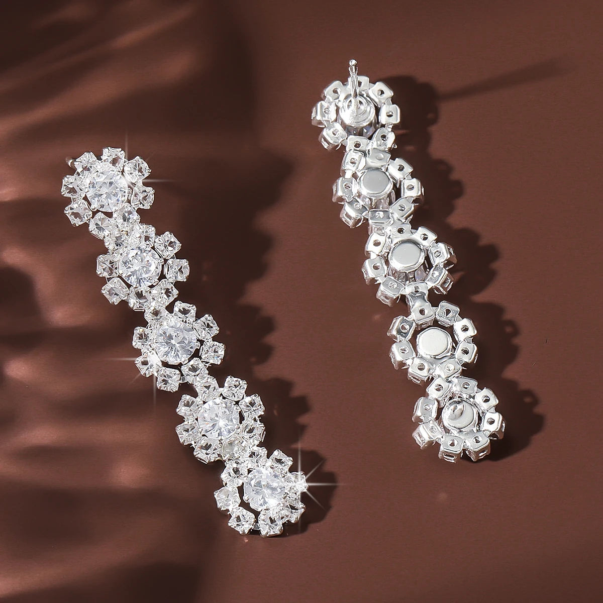Detailed petal-inspired spherical earrings – lightweight and stylish