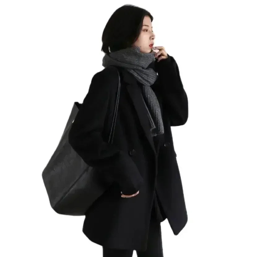 Women’s Wool Blend Long Blazer