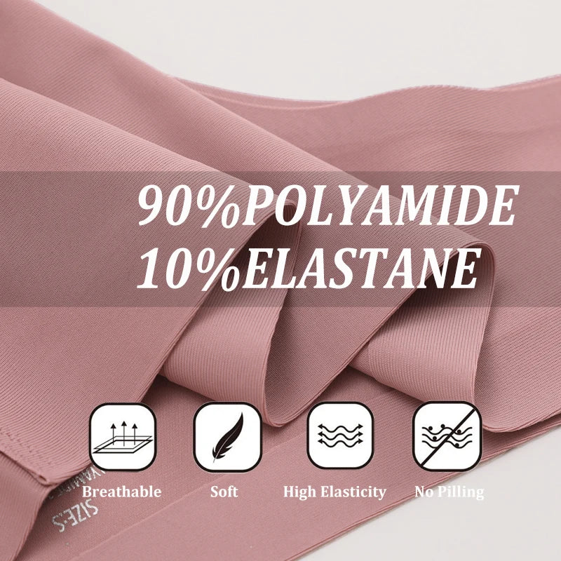 3PCS Women's Ultra-thin Seamless Panties Sexy Low Rise Brazilian Panties Ice Silk Underwear Sexy Panty Low Waist G-string Female