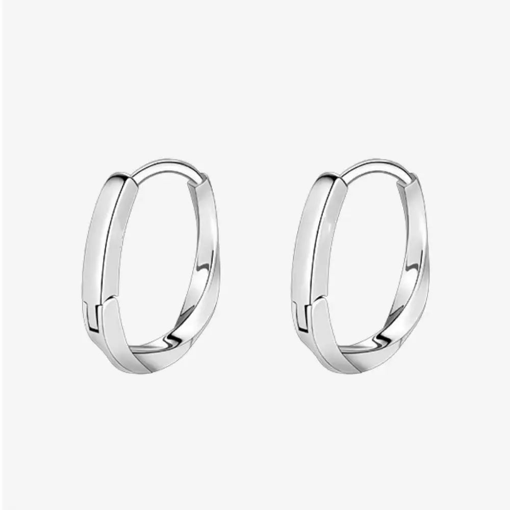 Mariasz Minimalist Gold Circle Hoop Earrings – Trendy Plated Jewelry for Women, Classic Everyday Style