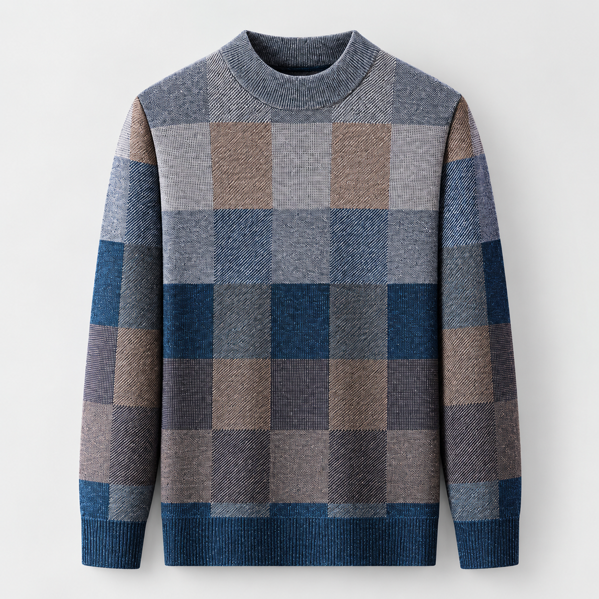 Colour Block Crewneck Pullover