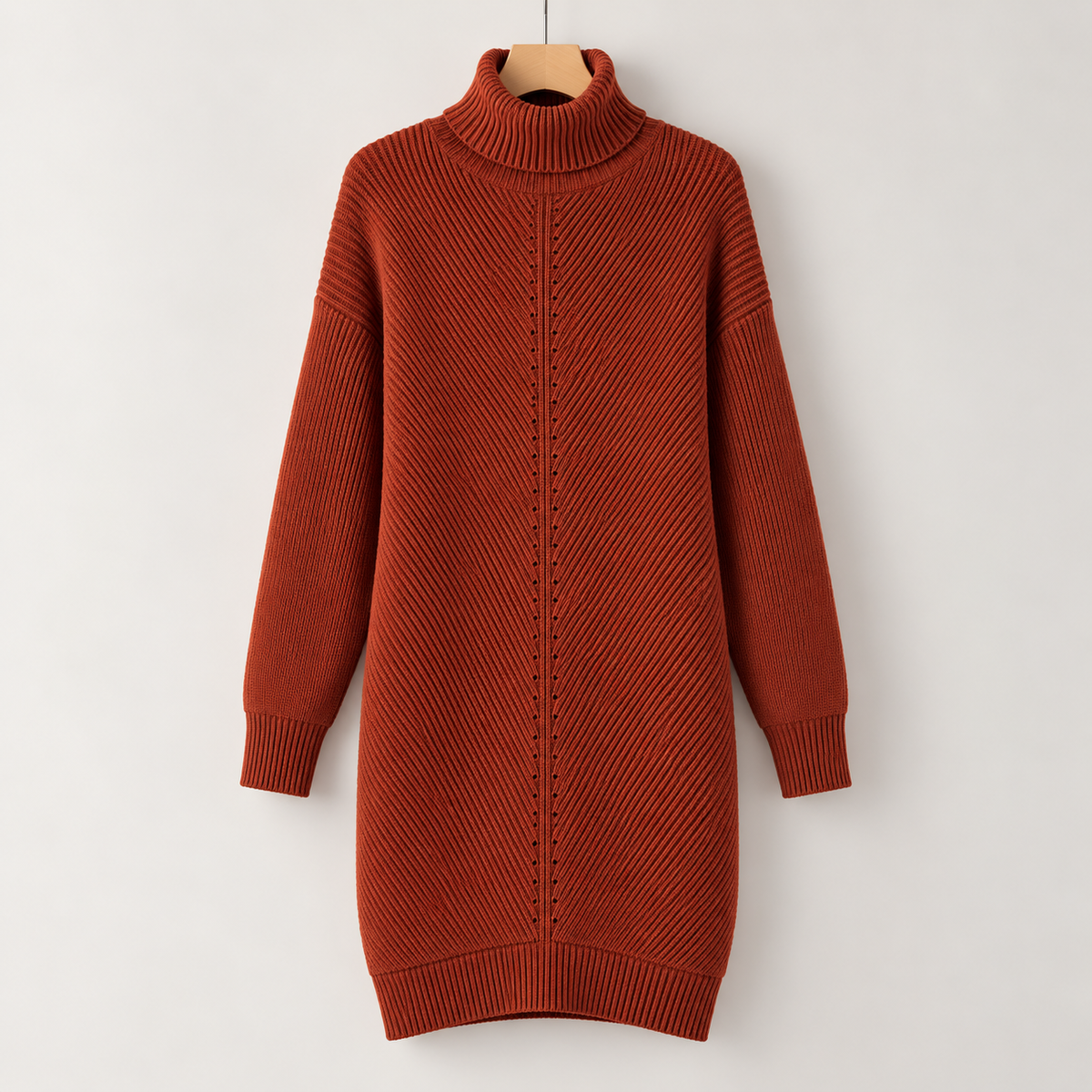 Cozy Turtleneck Sweater Dress