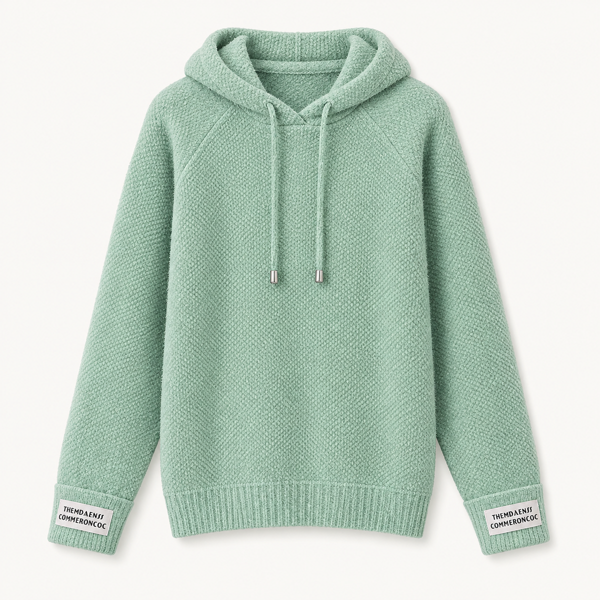 Soft Raglan Knit Hoodie
