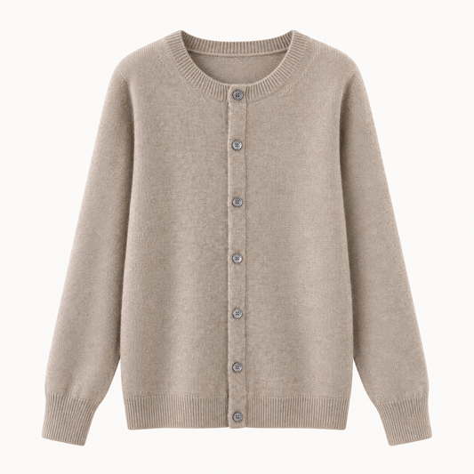 Velours Merino Button Cardigan