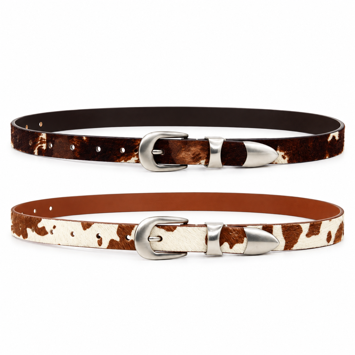Cow Print Belt