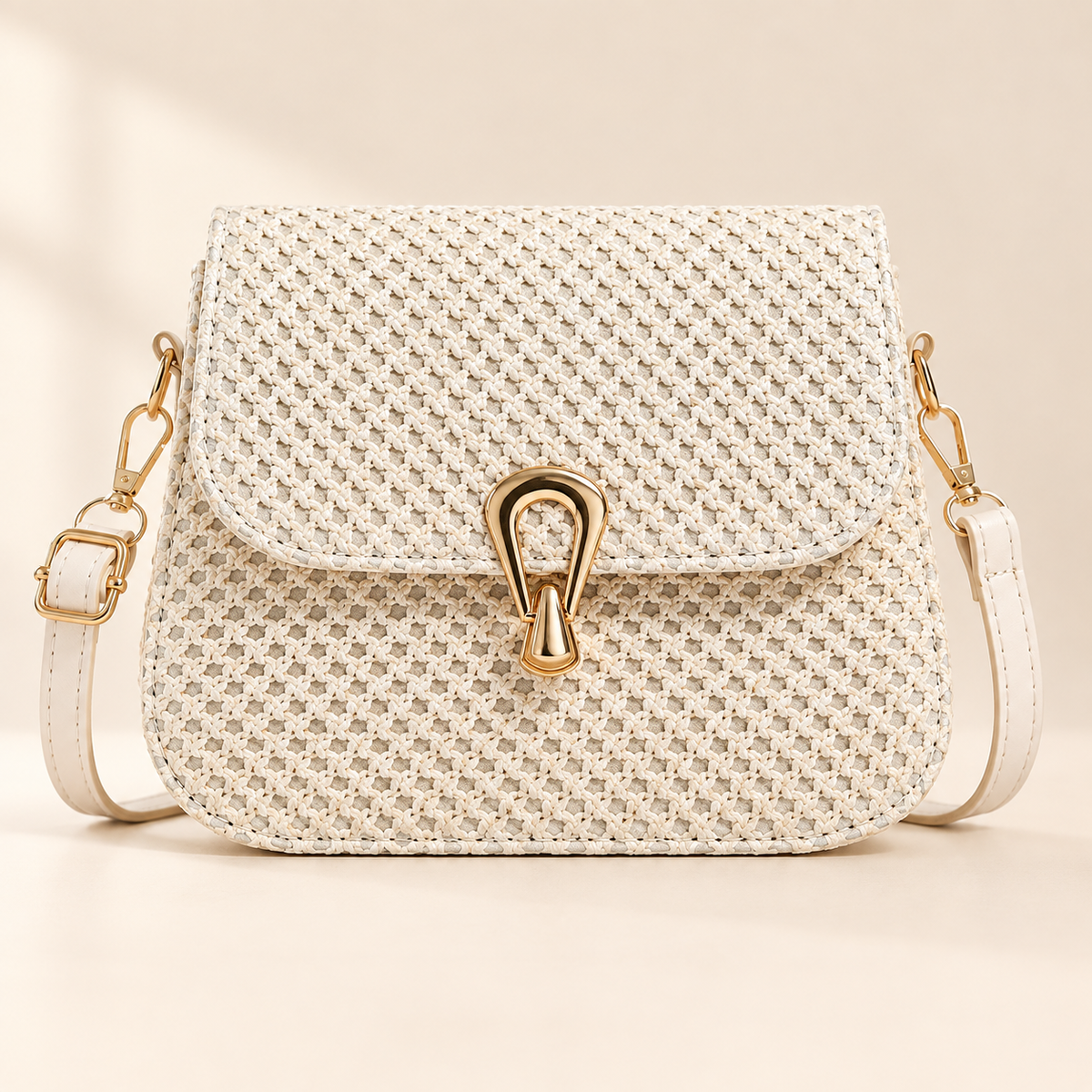 Woven Clasp Crossbody