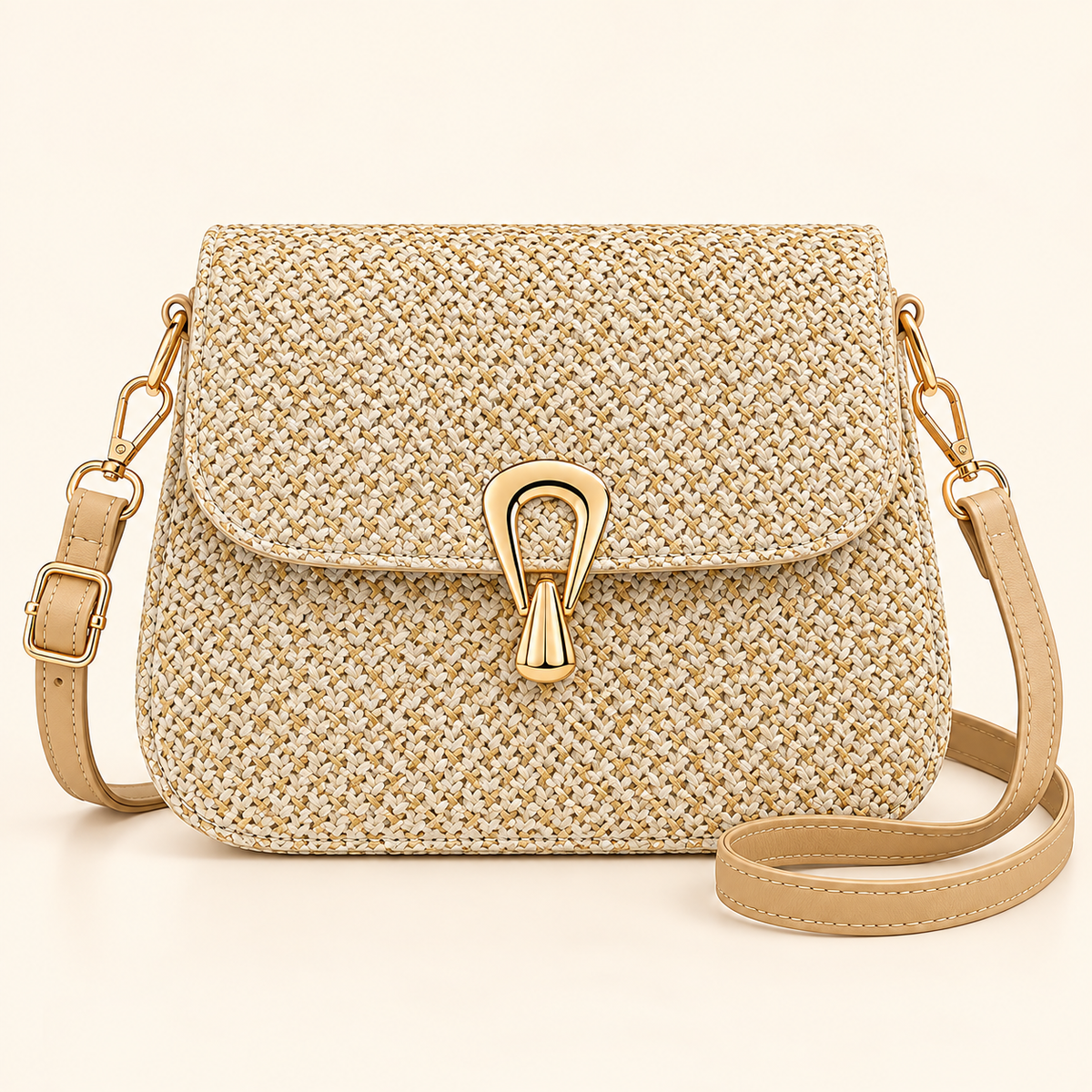 Woven Clasp Crossbody